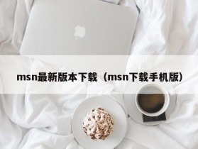 msn最新版本下载（msn下载手机版）